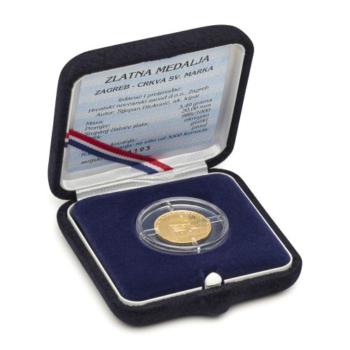 Zlatna medalja "Zagreb - Crkva Sv. Marka"
