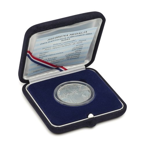 srebrna medalja Papa Rijeka Croatian Mint