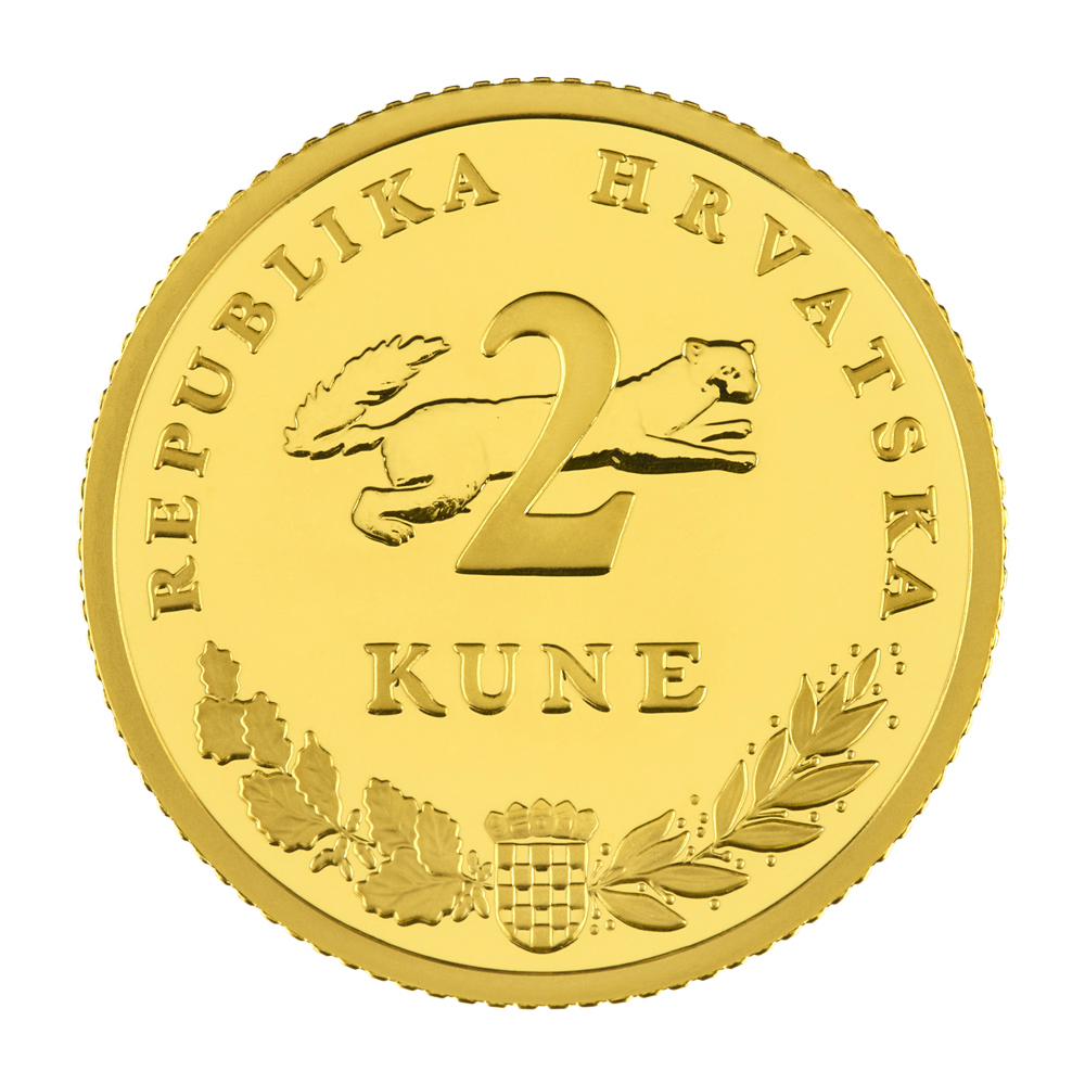 Two kuna gold commemorative coin