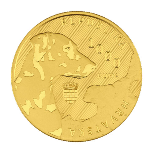 1 ounce gold coin Dalmatian dog