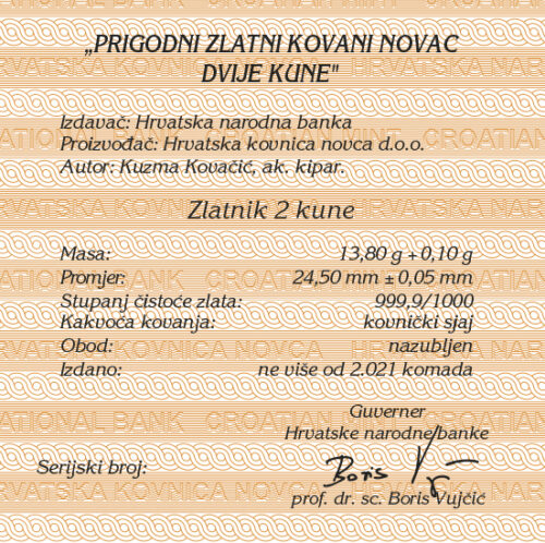 zlatnik Dvije zlatne kune