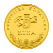 Five kuna gold commemorative coin
