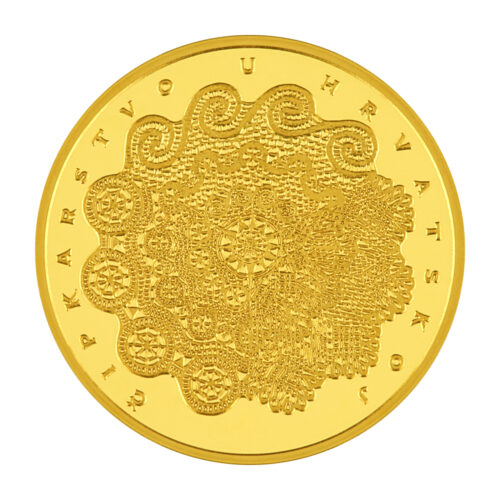 1/16 ounce gold coin "Lace-making in Croatia"