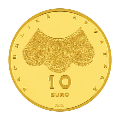 1/16 ounce gold coin "Lace-making in Croatia"