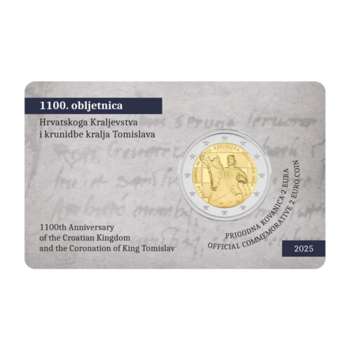 Commemorative 2-euro coin “1 100th Anniversary of the Croatian Kingdom and the Coronation of King Tomislav” 2025