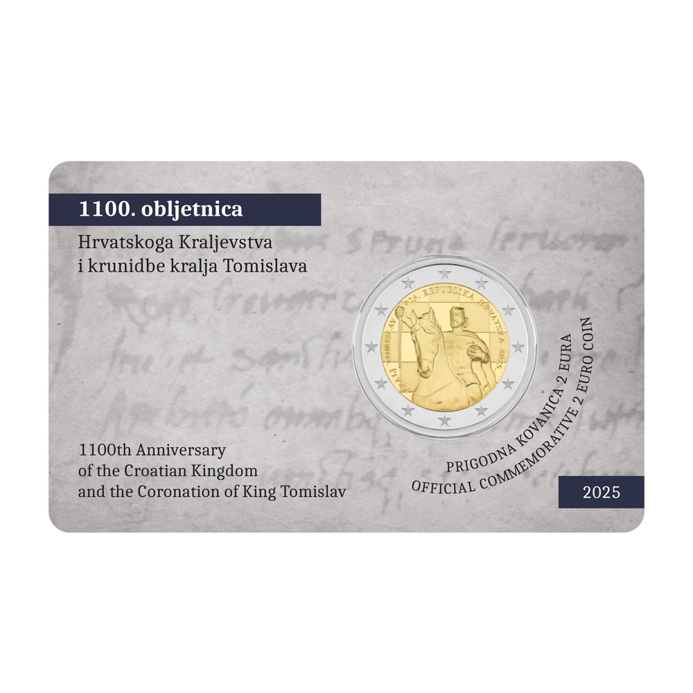 Commemorative 2-euro coin “1 100th Anniversary of the Croatian Kingdom and the Coronation of King Tomislav” 2025