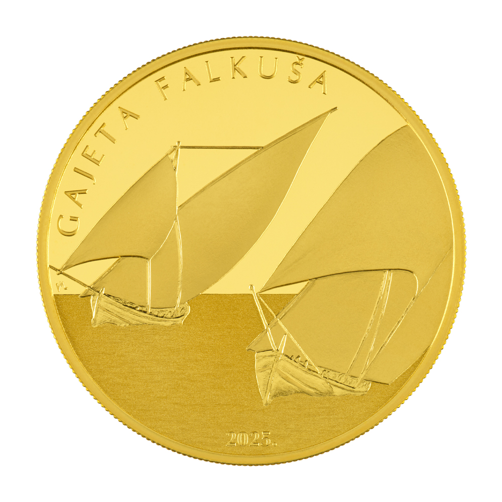 1/4 ounce gold coin "Gajeta Falkuša"