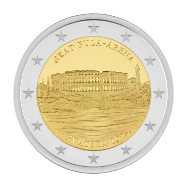 Prigodna kovanica od 2 eura „Grad Pula - Arena" 2025.
