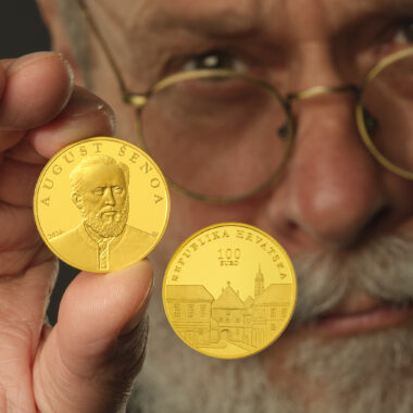 1 ounce gold coin "August Šenoa"